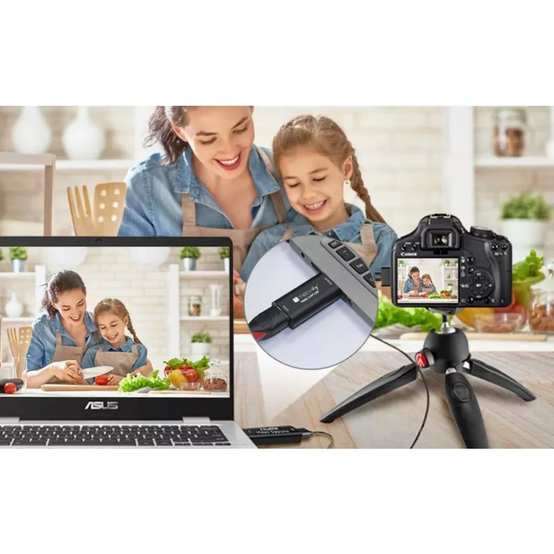 Video signāla pārveidotājs TECHLY I-USB-VIDEO-1080TY — HDMI uz USB Type-A, 1920×1080@60Hz, 12-bit, USB barošana