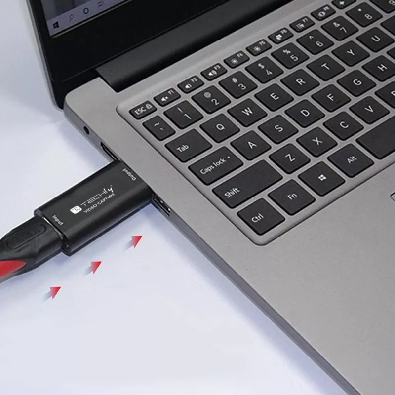 Video signāla pārveidotājs TECHLY I-USB-VIDEO-1080TY — HDMI uz USB Type-A, 1920×1080@60Hz, 12-bit, USB barošana