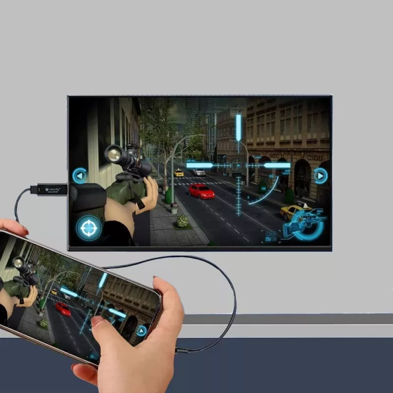 Video signāla pārveidotājs TECHLY I-USB-VIDEO-1080TY — HDMI uz USB Type-A, 1920×1080@60Hz, 12-bit, USB barošana