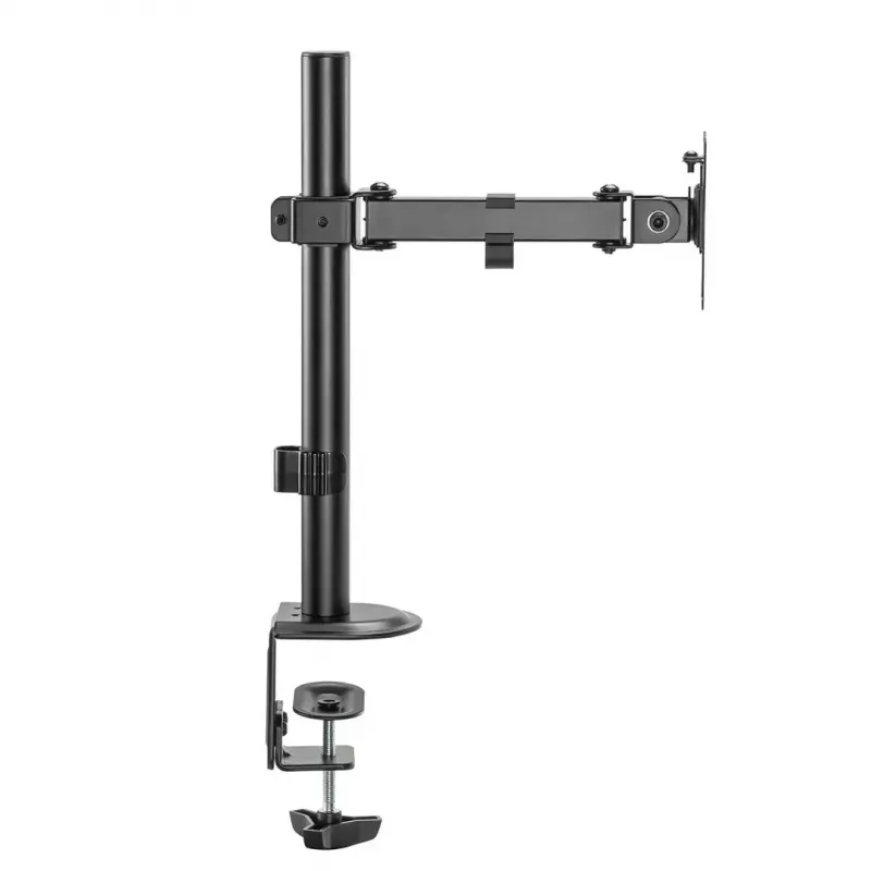 Galda LCD monitora stiprinājums MACLEAN MC-572N regulējams augstums, slīpums, VESA 75x75–100x100, atbalsta 17 collas–32 collas, maks. slodze 30 kg, melns