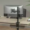 Galda LCD monitora stiprinājums MACLEAN MC-572N regulējams augstums, slīpums, VESA 75x75–100x100, atbalsta 17 collas–32 collas, maks. slodze 30 kg, melns