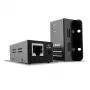Lindy 50m USB 2.0 Cat.6 paplašinātājs, tīkla raidītājs un uztvērējs, 50 m, 480 Mbit/s, Cat5, Cat5e, Cat6, NS1021, melns