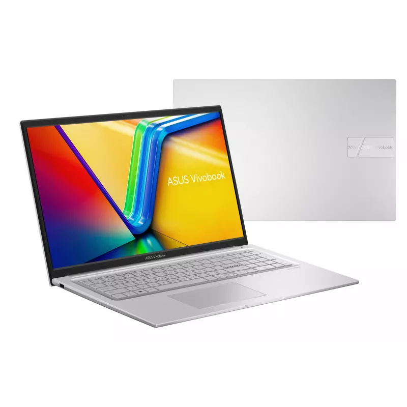 ASUS Vivobook 16 X1704VA-AU817W Intel Core 5 120U klēpjdators 43,9 cm (17,3 collas) Full HD 16 GB DDR4-SDRAM 512 GB SSD Wi-Fi 6 (802.11ax) Windows 11 Home sudraba krāsā