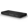 Lindy 4 Port HDMI 18G Switch ar audio, HDMI, metāls, melns, 18 Gbit/s, 3840 x 2160 pikseļi, 5.1 kanāli