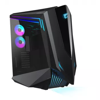 GIGABYTE AORUS C700 GLASS datora korpuss - Full Tower, atbalsta līdz E-ATX un 420 mm radiatoriem, iepriekš uzstādīti 120 mm*5 ventilatori, USB 3.1 Type-C, RGB Fusion
