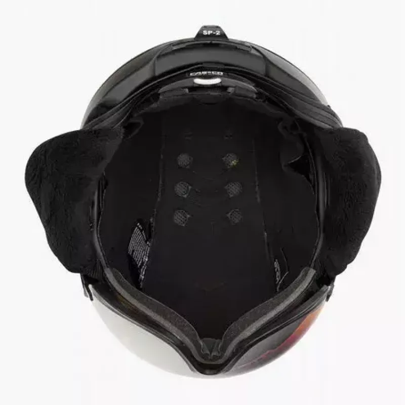 Slēpošanas ķivere Casco SP-2 Carbonic Visor, izmērs M (55–57 cm), melna