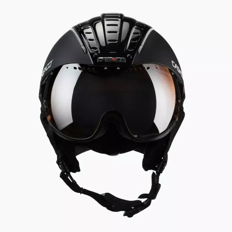 Slēpošanas ķivere Casco SP-2 Carbonic Visor, izmērs M (55–57 cm), melna