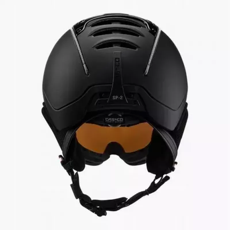 Slēpošanas ķivere Casco SP-2 Carbonic Visor, izmērs M (55–57 cm), melna