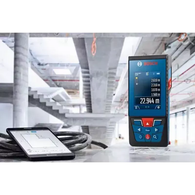 Bosch GLM 100-25 C Professional Melns, Zils, Sarkans 4x 0.08 - 100 m