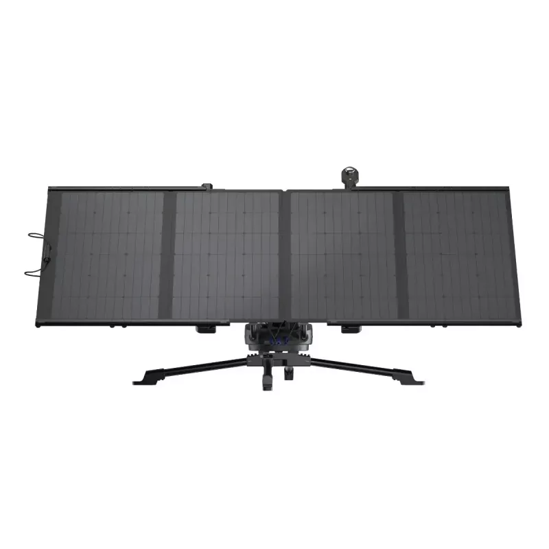 Solar tracker EcoFlow 50036001 — brīvi stāvošs, darbināms ar baterijām, 2500×150×150 mm, melns/pelēks