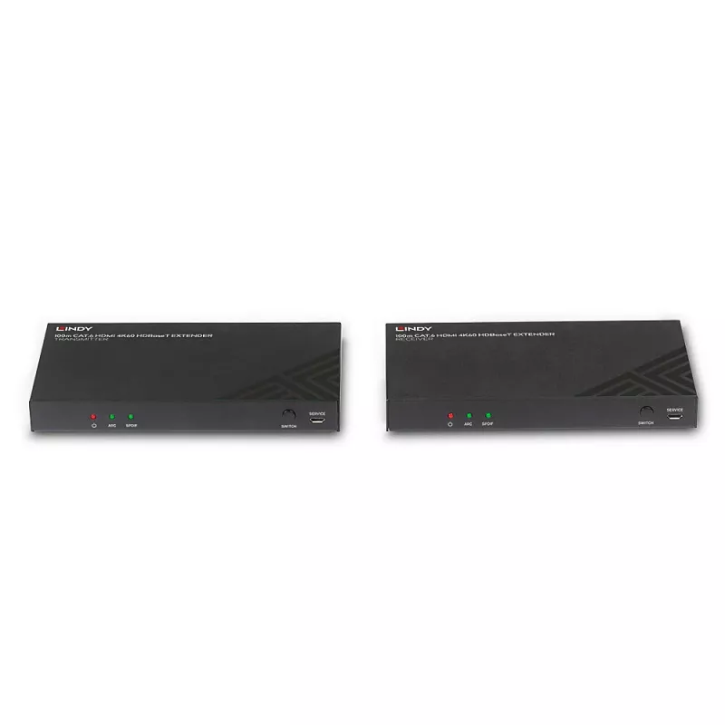 HDMI paplašinātāja raidītājs un uztvērējs Lindy 100m Cat.6 4K60 Audio IR RS-232