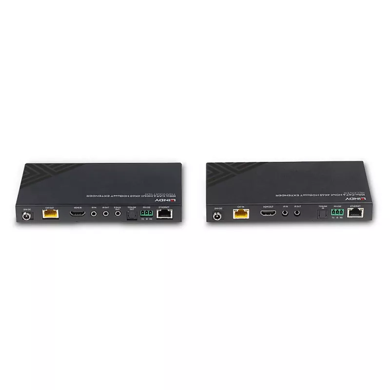 HDMI paplašinātāja raidītājs un uztvērējs Lindy 100m Cat.6 4K60 Audio IR RS-232