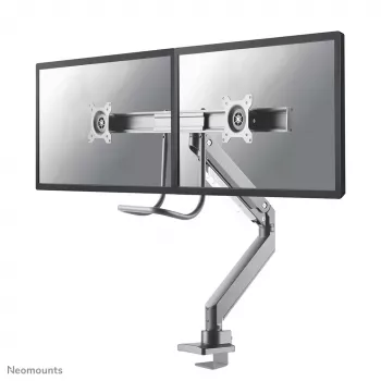 Neomounts NM-D775DXSILVER Monitora statnis 10-32 collas - gāzes atspere - augšējā stiprinājuma - 180°-apturēšana