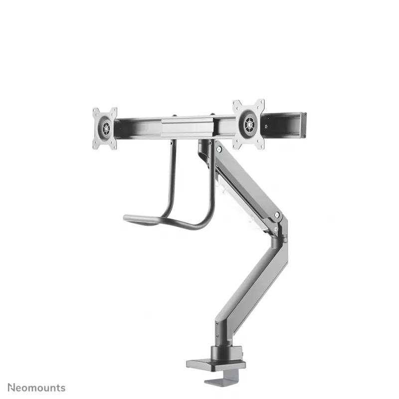 Neomounts NM-D775DXSILVER Monitora statnis 10-32 collas - gāzes atspere - augšējā stiprinājuma - 180°-apturēšana