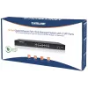 Intellinet 16 portu Gigabit Ethernet PoE+ tīmekļa pārvaldīts slēdzis ar 2 SFP portiem, IEEE 802.3at/af Power over Ethernet (PoE+/PoE) saderīgs, 374 W, Endspan, 19 collu statīva montāža