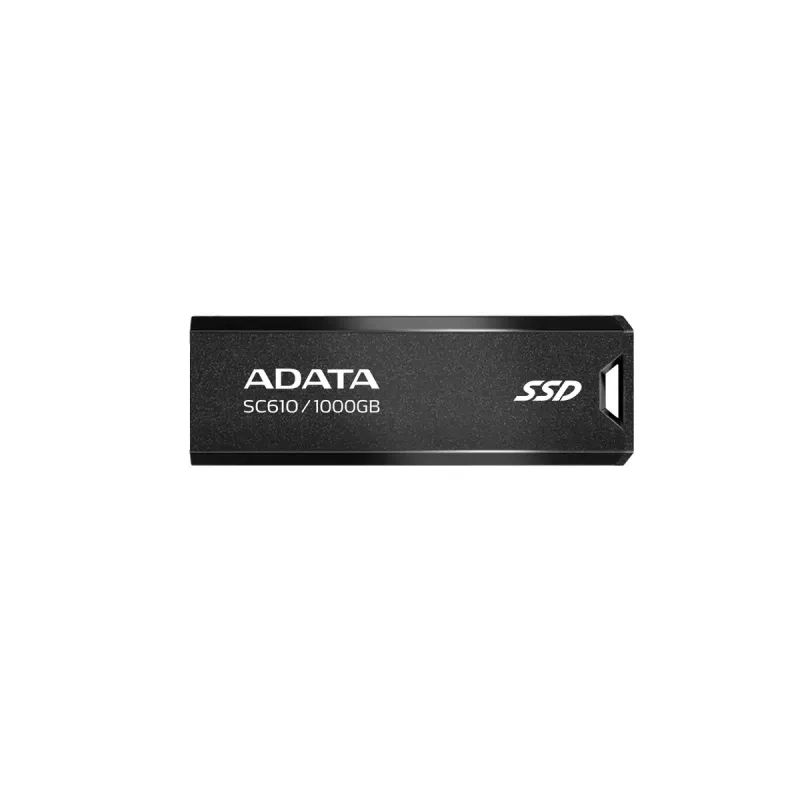USB zibatmiņa ADATA SC610 1 TB, USB Type-A, USB 3.2 Gen 2, piedurknes formas faktors, melna, plastmasas korpuss