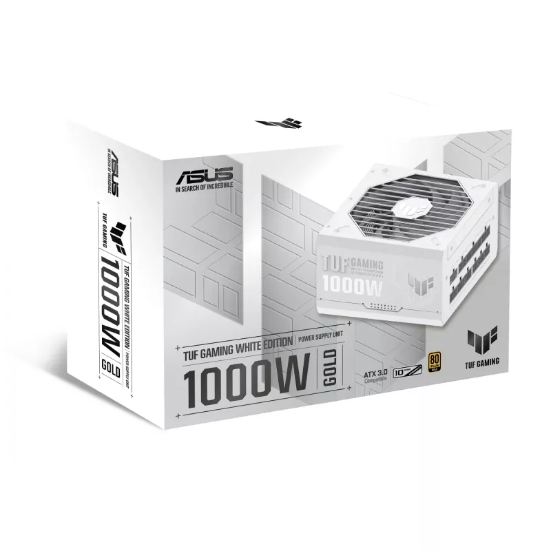 ASUS TUF Gaming 1000W Gold balta Edition barošanas bloks 20+4 pin ATX ATX