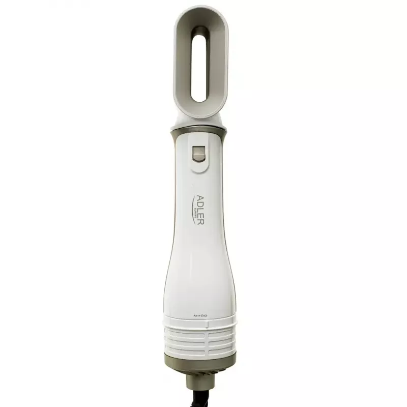 Matu žāvētājs un lokotājs Adler AD 2027 — 2-in-1 veidošanas instruments, 1200 W, 2 temperatūras iestatījumi, 5 uzgaļi, suku diametri 2,1/3,8/7,2 cm, maks. lokojuma Ø 1,9 cm
