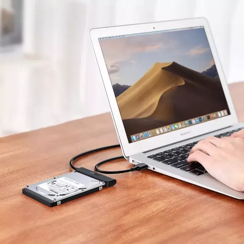 Ārējais 2,5 collu SATA III USB 3.0 korpuss UGREEN 70609 2,5 collu SATA SSD/HDD, USB-A uz SATA, 5 Gbit/s, melns