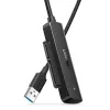 Ārējais 2,5 collu SATA III USB 3.0 korpuss UGREEN 70609 2,5 collu SATA SSD/HDD, USB-A uz SATA, 5 Gbit/s, melns
