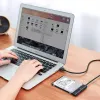 Ārējais 2,5 collu SATA III USB 3.0 korpuss UGREEN 70609 2,5 collu SATA SSD/HDD, USB-A uz SATA, 5 Gbit/s, melns
