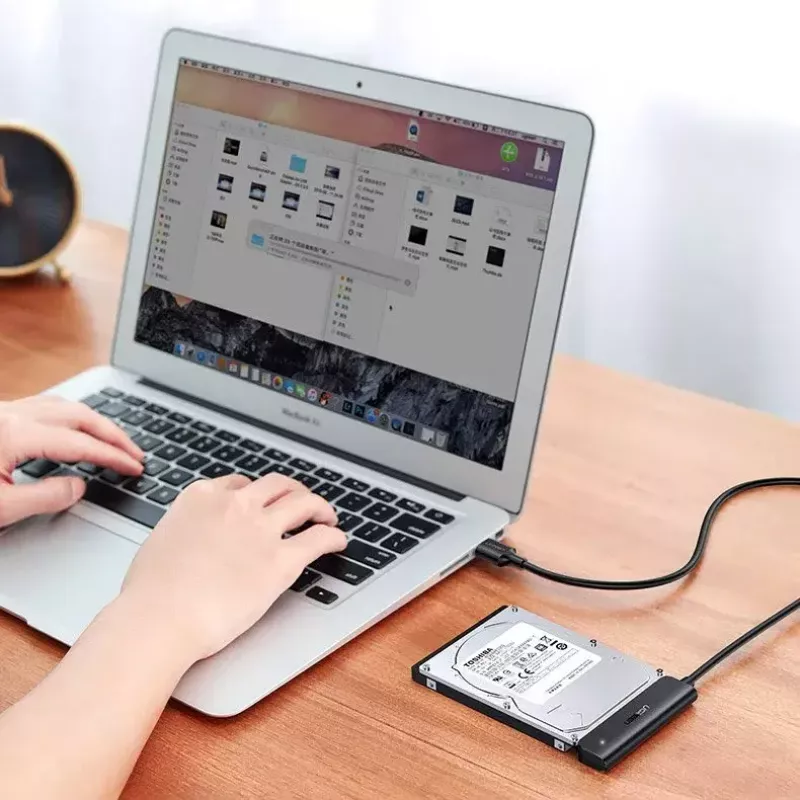 Ārējais 2,5 collu SATA III USB 3.0 korpuss UGREEN 70609 2,5 collu SATA SSD/HDD, USB-A uz SATA, 5 Gbit/s, melns