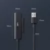 Ārējais 2,5 collu SATA III USB 3.0 korpuss UGREEN 70609 2,5 collu SATA SSD/HDD, USB-A uz SATA, 5 Gbit/s, melns