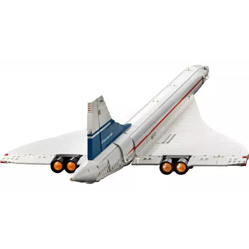 LEGO Icons lidmašīnas modelis Concorde 10318, 2 083 detaļas, ieteicamais vecums 18+, izmērs 320×100×140 mm