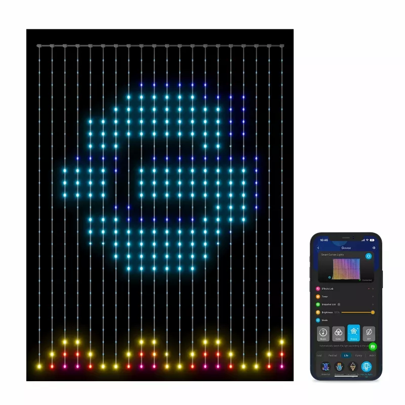 Universal strip light Govee H70B1 LED 2000 mm indoor/outdoor multi krāsu 520 spuldzes