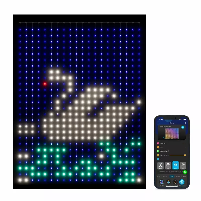 Universal strip light Govee H70B1 LED 2000 mm indoor/outdoor multi krāsu 520 spuldzes