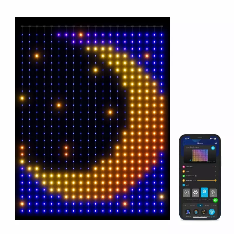 Universal strip light Govee H70B1 LED 2000 mm indoor/outdoor multi krāsu 520 spuldzes