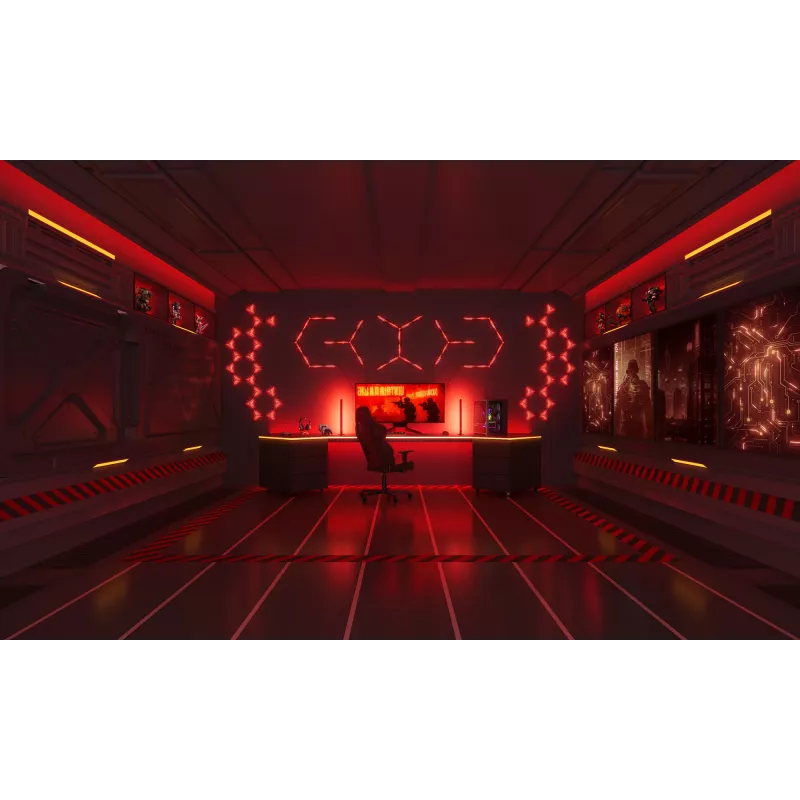 Viedā sienas gaisma Govee Gaming Wall Lights (4+1) — Wi‑Fi/Bluetooth, daudzkrāsaina, 4 gab., 370×45×30 mm