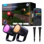 Āra prožektori Govee H7093 RGBICWW 750 lm Wi‑Fi 2.4 GHz, RGB un silti balta