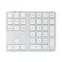 Numeriskā tastatūra Satechi ST-XLABKS — Bluetooth, 33 taustiņi, sudrabota, 124,7 g
