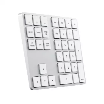 Numeriskā tastatūra Satechi ST-XLABKS — Bluetooth, 33 taustiņi, sudrabota, 124,7 g