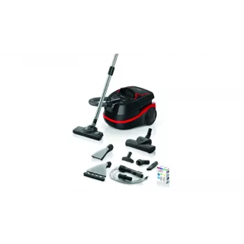 Cilindriskais putekļsūcējs Bosch Serie 4 BWD421POW — sausai un mitrai tīrīšanai, 2100 W, HEPA, 12 m darbības rādiuss, teleskopiska caurule