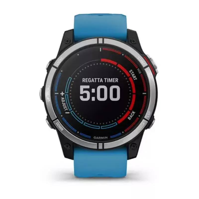 Viedpulkstenis GARMIN quatix 7 Blue — 47 mm CFRP korpuss, 1,3 collu MIP skārienekrāns, 10 ATM, Bluetooth/Wi‑Fi/NFC
