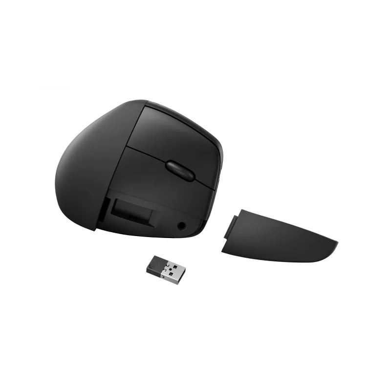 HP 925 ergonomiskā vertikālā pele, labročiem, vertikāls dizains, RF bezvadu + Bluetooth, 4000 DPI, melna