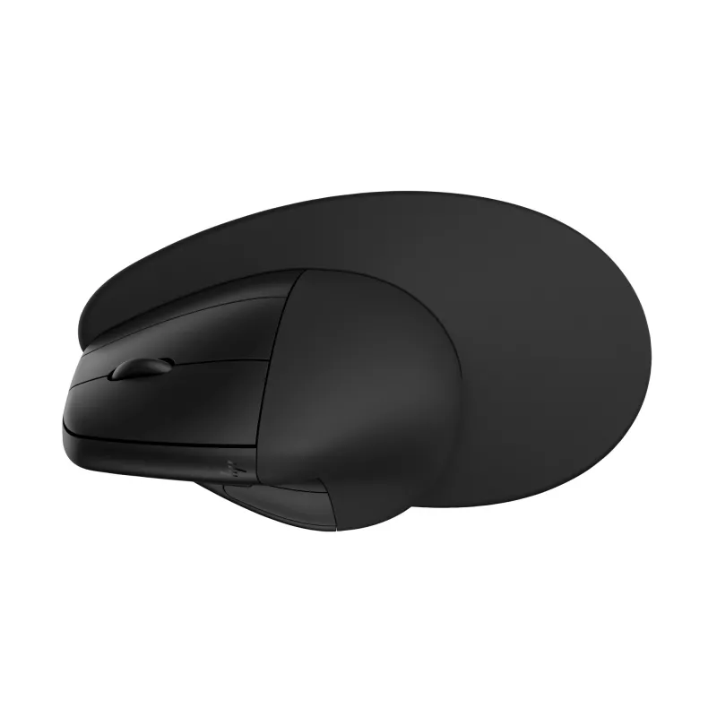 HP 925 ergonomiskā vertikālā pele, labročiem, vertikāls dizains, RF bezvadu + Bluetooth, 4000 DPI, melna