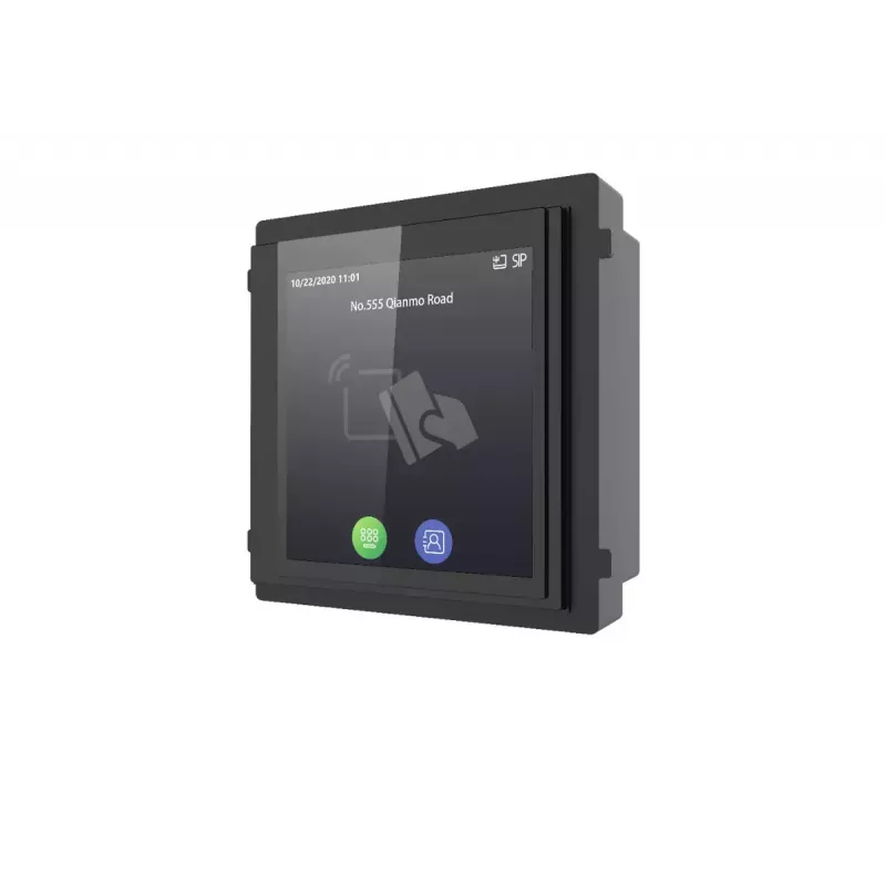 Displejs Hikvision DS-KD-TDM 100 mm x 100 mm 12 V 4 W melns