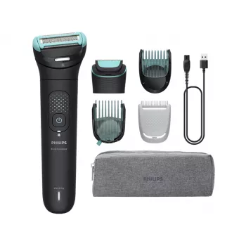 Ķermeņa kopšanas ierīce Philips BG7470/15 — 2D elastīgā galva, divkārša apgriešanas-skūšanas sistēma, bezvada mitrai un sausai lietošanai, 120 min baterija