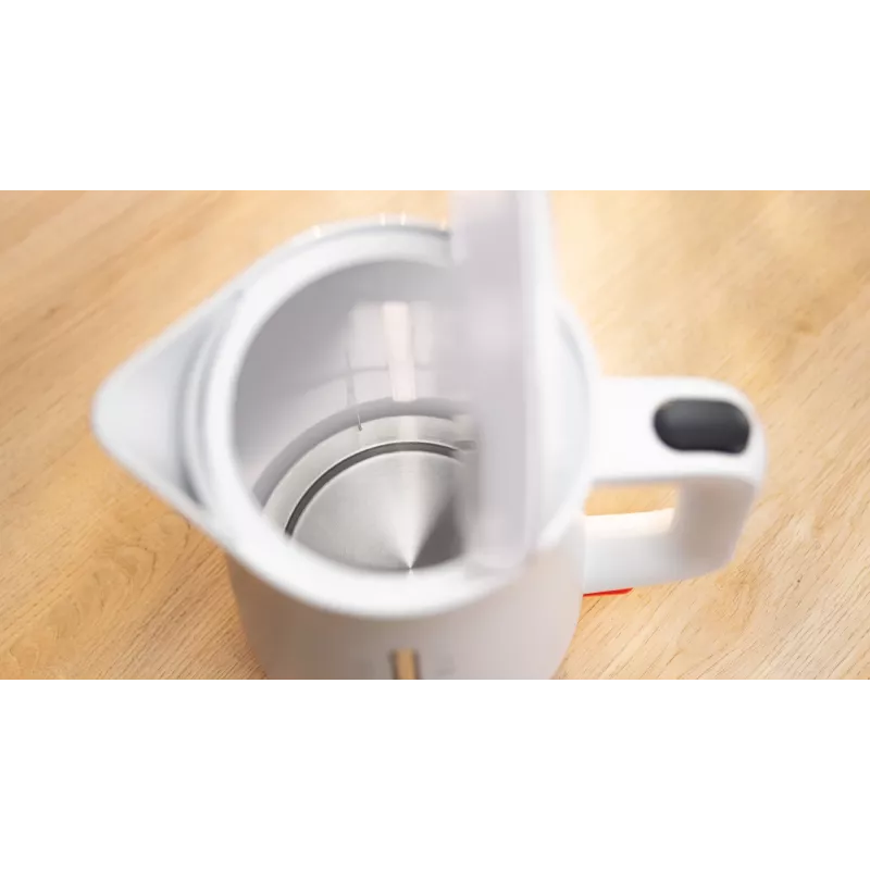 Elektriskā tējkanna Bosch TWK3M121 — 1,7 L, 2400 W, balta, plastmasas korpuss