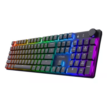 Trust GXT 868 Torix tastatūra Spēļu USB + RF bezvadu + Bluetooth QWERTY ASV angļu Melns
