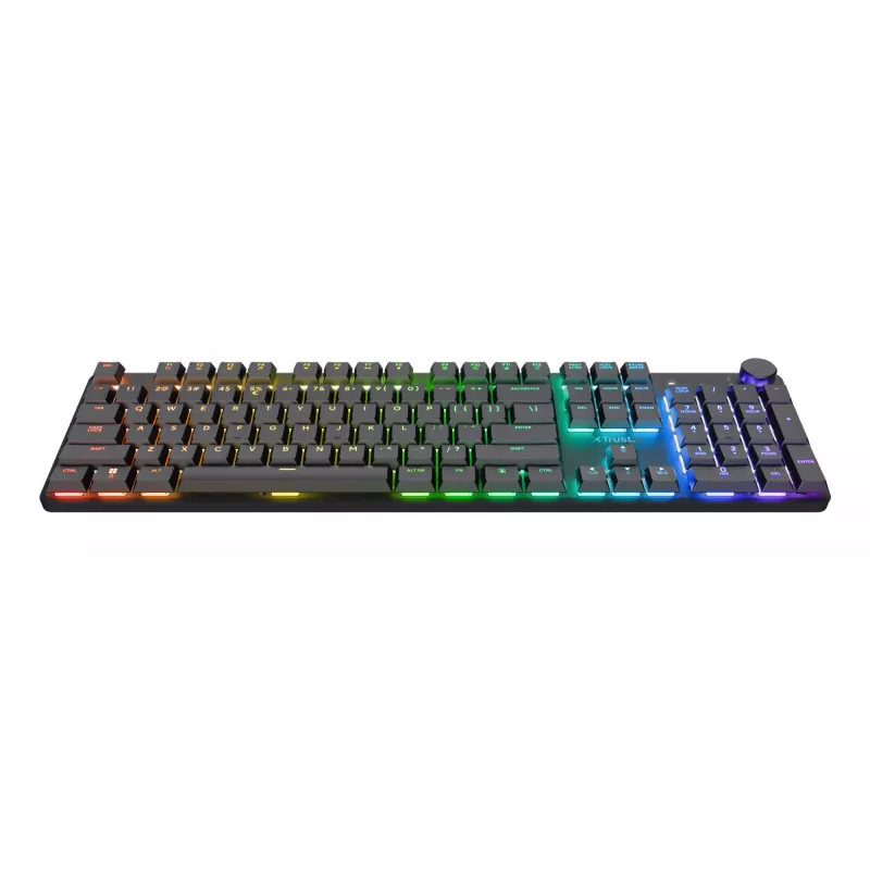 Trust GXT 868 Torix tastatūra Spēļu USB + RF bezvadu + Bluetooth QWERTY ASV angļu Melns