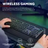 Trust GXT 868 Torix tastatūra Spēļu USB + RF bezvadu + Bluetooth QWERTY ASV angļu Melns