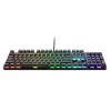 Vadu spēļu mehāniskā tastatūra TRUST GXT 871 Zora — pilnizmēra QWERTY US, RGB, N-taustiņu apgāšanās, 104 taustiņi, alumīnijs, USB-A, 1,8 m