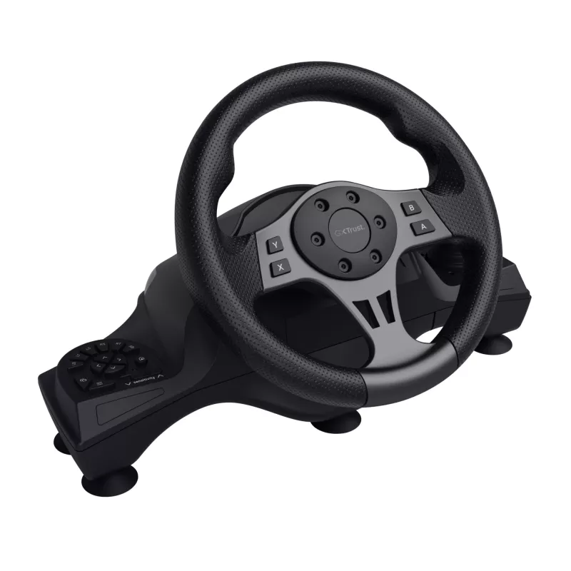 Trust GXT 289 Movi Melns USB stūre + pedāļi Nintendo Switch, PlayStation 4, Xbox One S, Xbox One X, Xbox Series S, Xbox Series X