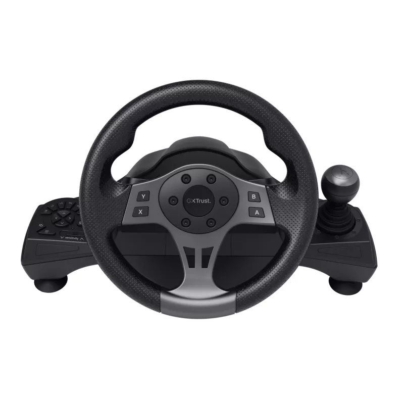 Trust GXT 289 Movi Melns USB stūre + pedāļi Nintendo Switch, PlayStation 4, Xbox One S, Xbox One X, Xbox Series S, Xbox Series X