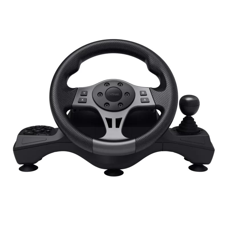 Trust GXT 289 Movi Melns USB stūre + pedāļi Nintendo Switch, PlayStation 4, Xbox One S, Xbox One X, Xbox Series S, Xbox Series X
