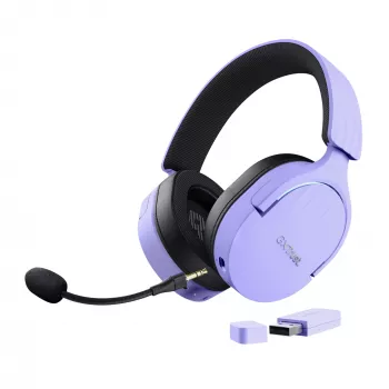Trust GXT 491P FAYZO austiņas Vadu un bezvadu galvas saite Gaming USB Type-A Bluetooth Melns, violets